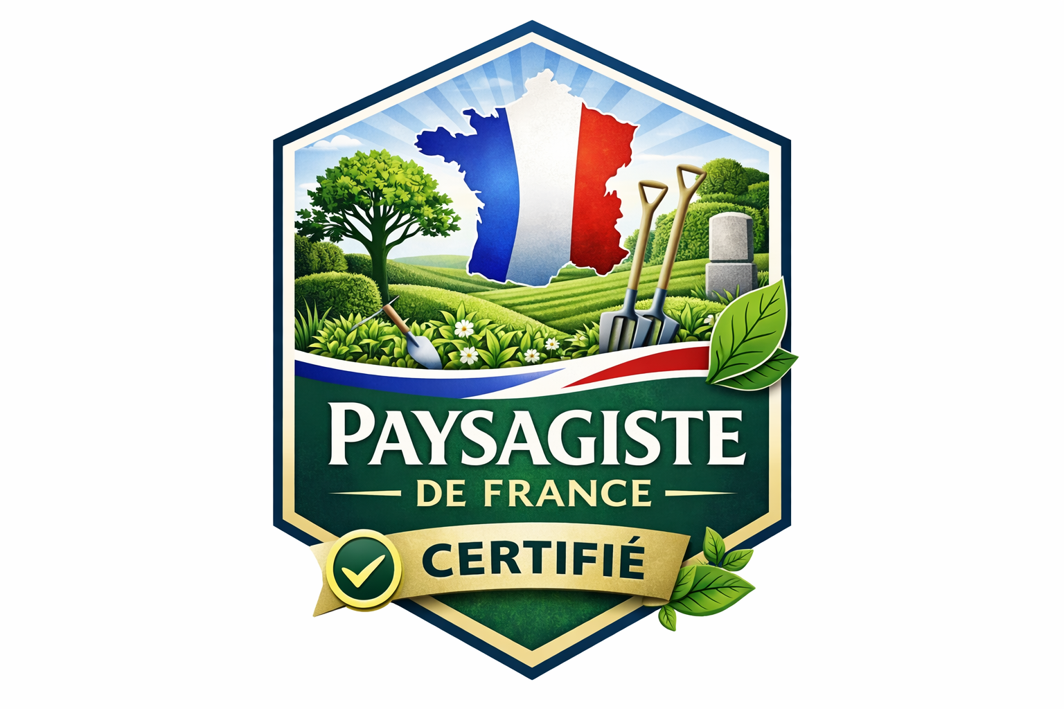 Visuel du label Paysagiste de France sur fond clair